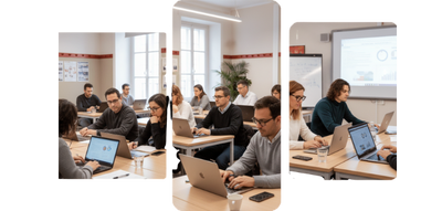 personas recibiendo formación y orientación laboral en Aragón
